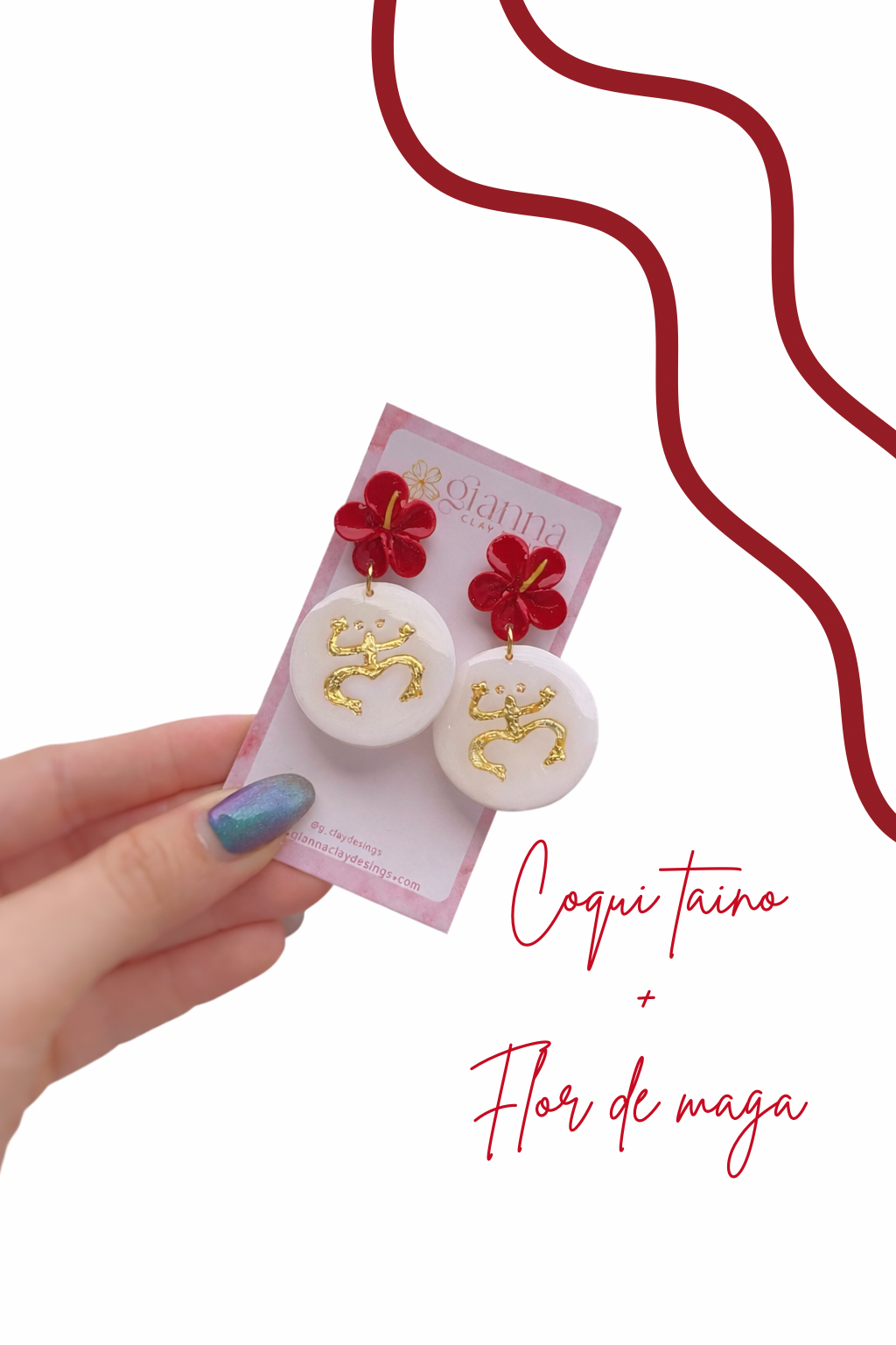 Coqui + Flor de Maga Earrings