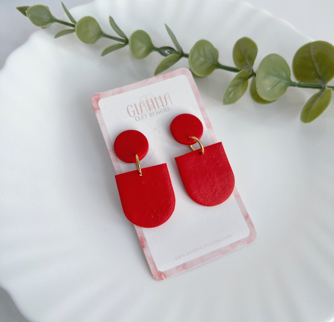 Red Statement Dangles