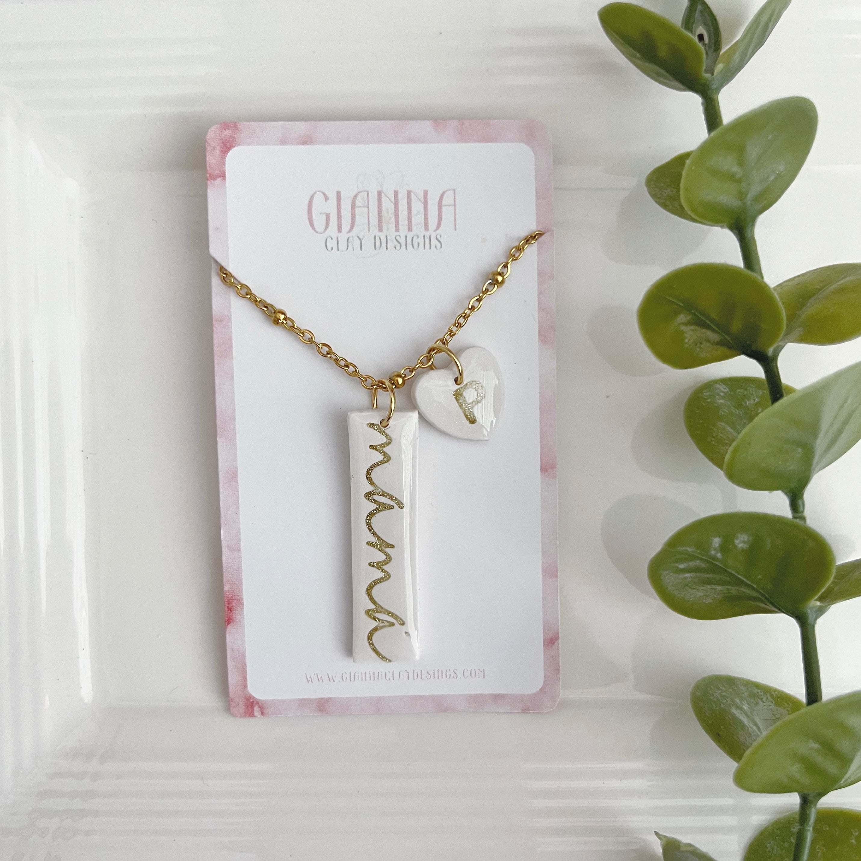 Personalized Necklace Blanco
